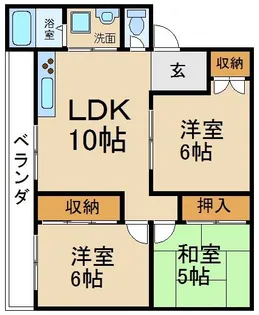 野村マンション【2階】の間取り