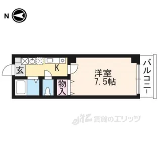 e.ze.御所南【4階】の間取り
