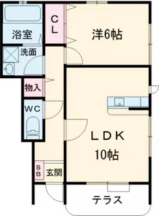 リアン・ラジュールD【1階】の間取り