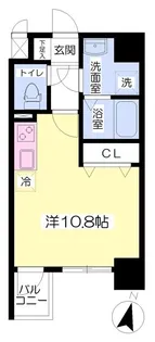 キャッスル弥生町【2階】の間取り