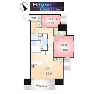 Kamiya Bldg 東桜【11階】の間取り
