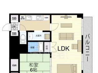 アローンズ大阪【9階】の間取り