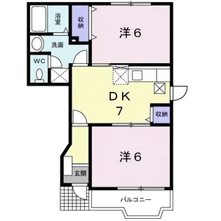 エクセレンテ高松【1階】の間取り