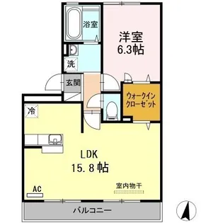 リビングタウン常盤公園II【3階】の間取り