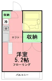 カレッジコーポ吉田【1階】の間取り