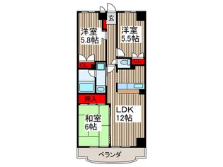 ACRO PRE STAGE 2【2階】の間取り