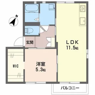 エールプラーナB【2階】の間取り
