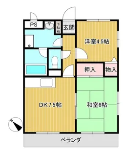 プリティしゃが【2階】の間取り
