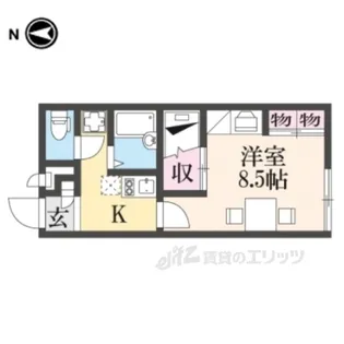 レオパレスGS1【1階】の間取り