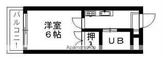 パレス京町II【3階】の間取り