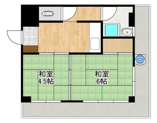 南林寺ステーションビル【5階】の間取り