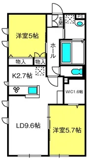 ル・ミエール【1階】の間取り