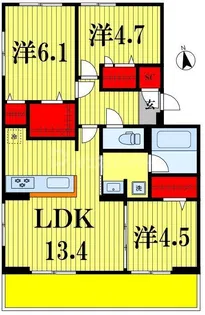 ヴィレオ【2階】の間取り