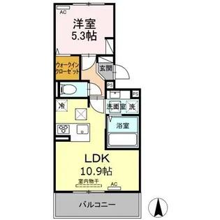 グランツェーレ 熊本【1階】の間取り