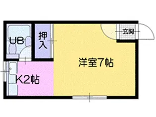 グランドハイツA【2階】の間取り