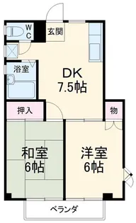 山田ハイツ【3階】の間取り