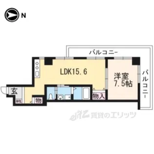 コスモ室町【4階】の間取り