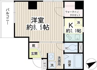 Retour【6階】の間取り