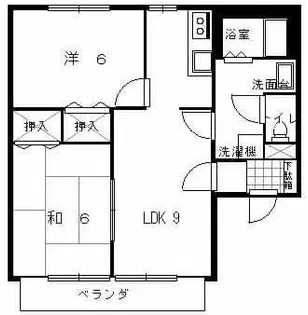 リバージュII【2階】の間取り