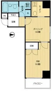 イトーピア渋谷桜ケ丘【1階】の間取り