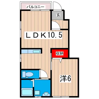 シーライフ陽向【1階】の間取り