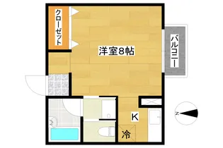1Kの間取り画像