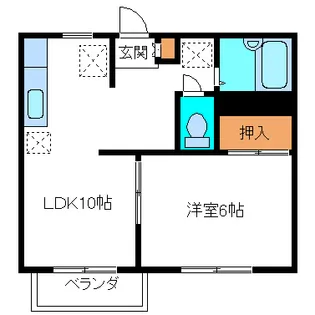 フレグランス小原田【1階】の間取り
