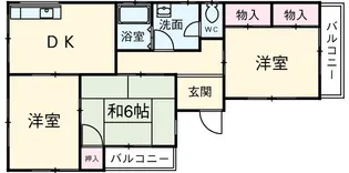 エレガンスハイツ【1階】の間取り