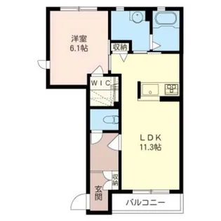 ソレイユ弐番館【1階】の間取り