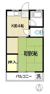 第二小菊荘【2階】の間取り
