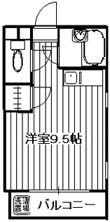 エステート6【3階】の間取り