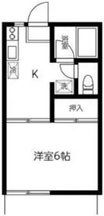 1Kの間取り画像