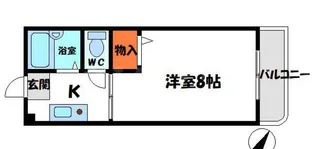 M プラザ竜田通【2階】の間取り
