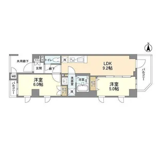 東京都中野区弥生町2【マンション】の間取り