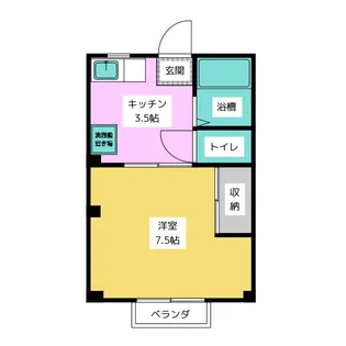 サンハイツ平子【2階】の間取り