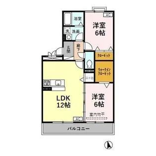 グランメールカナ 303【3階】の間取り