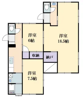 第2柴崎ハウス【1階】の間取り