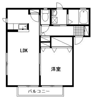 シャーメゾンハギハラ【1階】の間取り