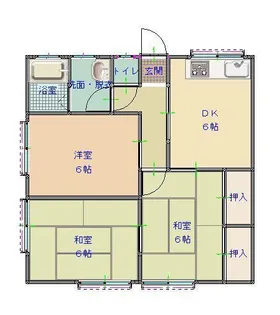 アネックスめぐみA棟【2階】の間取り