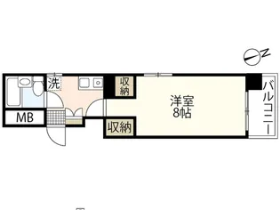川本ビル【2階】の間取り
