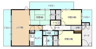 ロイヤルシャトー寺町台 601【6階】の間取り