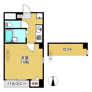 中町フォーティーン【4階】の間取り