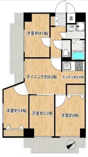 ソレイユ田町【6階】の間取り