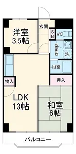 入間市駅前ビル【6階】の間取り