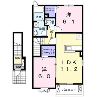 三重県亀山市野村3【アパート】の間取り