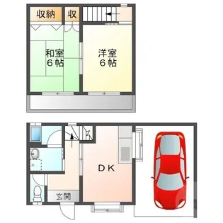 大阪府吹田市原町1【一戸建】の間取り