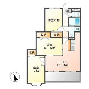 センチュリーヒルズ【7階】の間取り