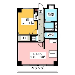 SUN TERRACE HIRO【1階】の間取り