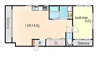 吉田マンション【4階】の間取り
