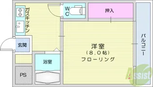 長町南ハイツ【2階】の間取り